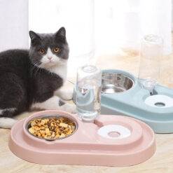Automatic Stainless Steel Water Bottle Cat Bowl