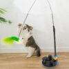 Interactive Funny Handheld Cat Stick Feather Toy