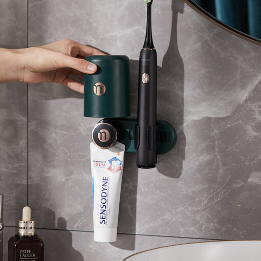 Automatic Hole-free Bathroom Storage Toothbrush Holder