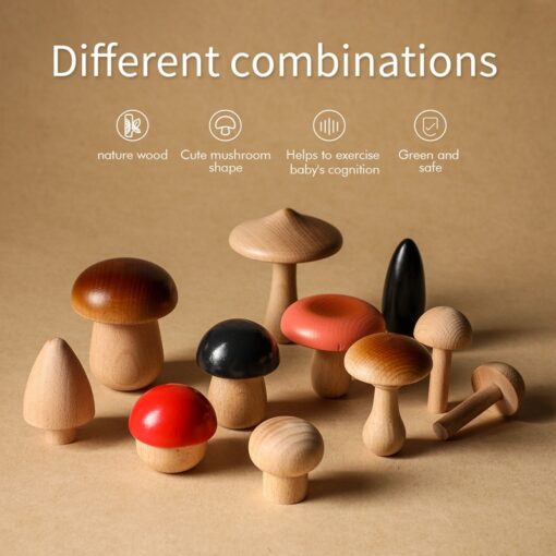 Beech Wood Stacked Early Education Baby Puzzle Toys