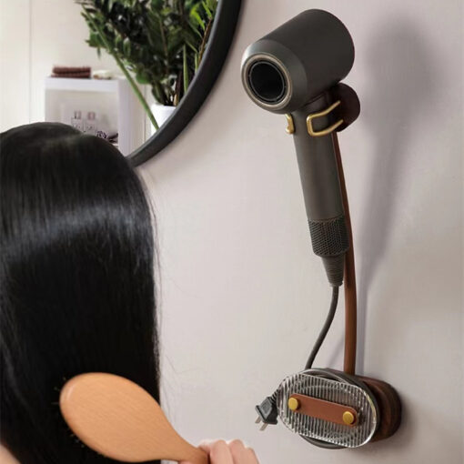 Wall Hanging Hair Dryer Shelf Storage Bracket Holder