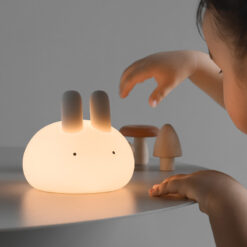 Lovely Silicone LED Rabbit Clapping Night Light Lamp