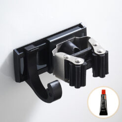 Stainless Steel Wall-Mounted Mop Clip Holder