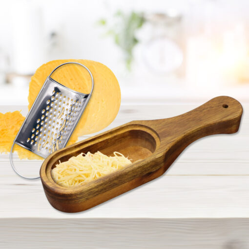 Stainless Steel Wooden Kitchen Cheese Grater