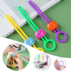 Portable Silicone Food Bag Storage Sealing Strap Clip