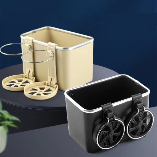 Multifunctional Double Car Cup Tissue Storage Box