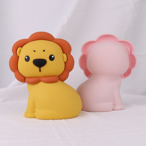 Intelligent Remote Control Cartoon Lion LED Light Lamp