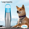 Portable Soft Silicone Pet Water Bottle Drinking Bowl