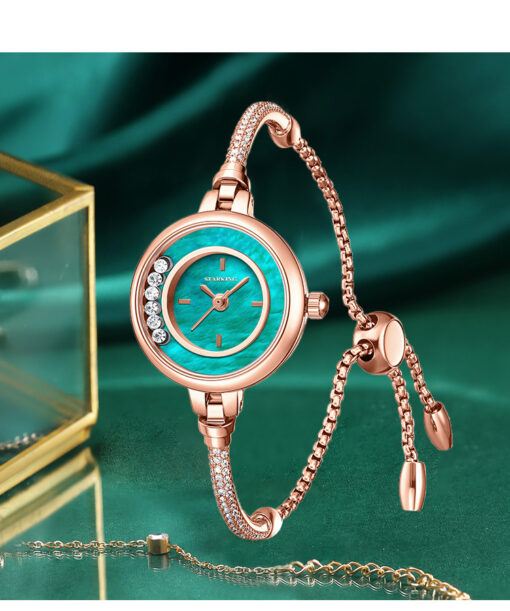 Waterproof Elegant Circular Female Watch