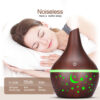 Wood Grain Small Hollow Aromatherapy Humidifier