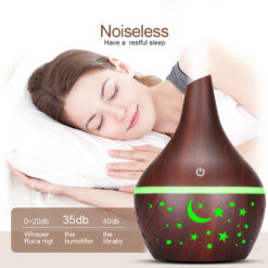 Wood Grain Small Hollow Aromatherapy Humidifier