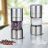 Stainless Steel Manual Transparent Pepper Mill Grinder