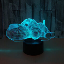 Creative 3D Vision Effect Desktop Night Light Lamp