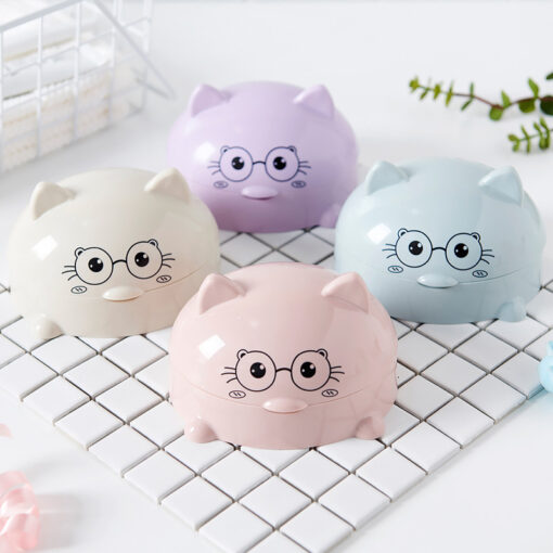 Cute Cartoon Household Bathroom Soap Holder Box