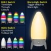 Rocket Shape Dimmable Bedside LED Night Light Lamp