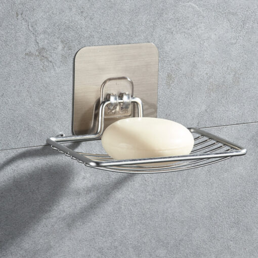 Stainless Steel Single Layer Wall Suction Soap Holder