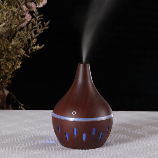 Wood Grain Household Mini Color-changing Air Humidifier - Image 2