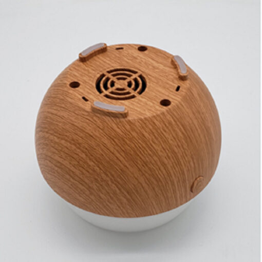 Wood Grain Ultrasonic Aromatherapy Humidifier Lamp - Image 3