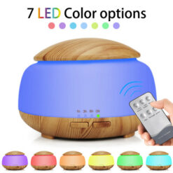 Automatic Ultrasonic Wood Grain LED Light Air Humidifier