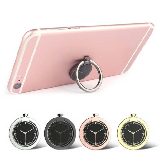 360 Degree Magnetic Clock Design Mobile Phone Holder