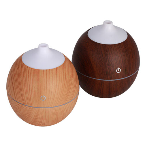 Wood Grain Mini LED Light Aromatherapy Humidifier