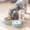 2 in 1 Non-slip Double Dog Food Feeder Bowl