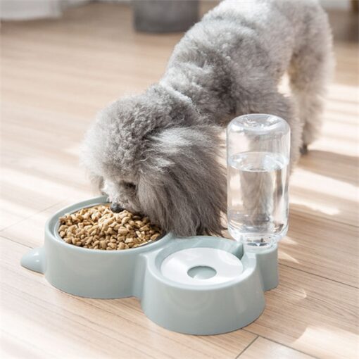 2 in 1 Non-slip Double Dog Food Feeder Bowl