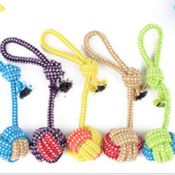 Interactive Hand knitted Knot Dog Leash Toys