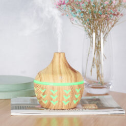 Wood Grain Mini USB Plug‑in Aromatherapy Humidifier