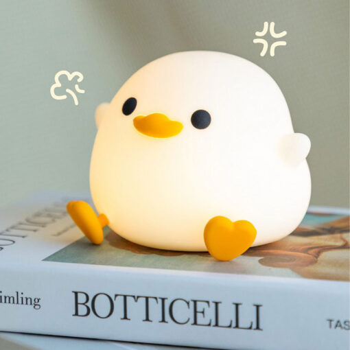 Cute Duck Shape USB Charging Night Light Table Lamp