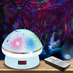Colorful Remote Control Mushroom Sky Projector Lamp
