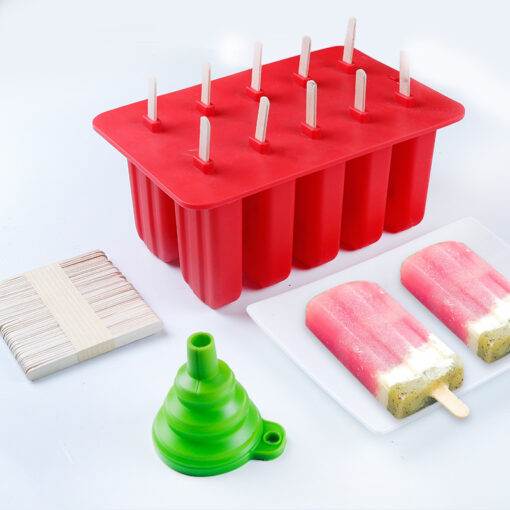 Creative Silicone Popsicle Ice Cream Molds Tray