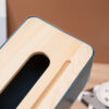 Multifunctional Wooden Tissue Storage Box Holder
