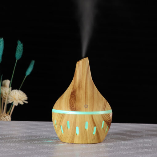 Wood Grain Household Mini Color-changing Air Humidifier - Image 3