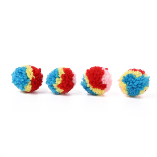 Interactive Catnip Rainbow Hair Rolling Ball Cat Toy