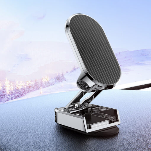 Magnetic 360° Rotation Folding Alloy Car Holder - Image 3