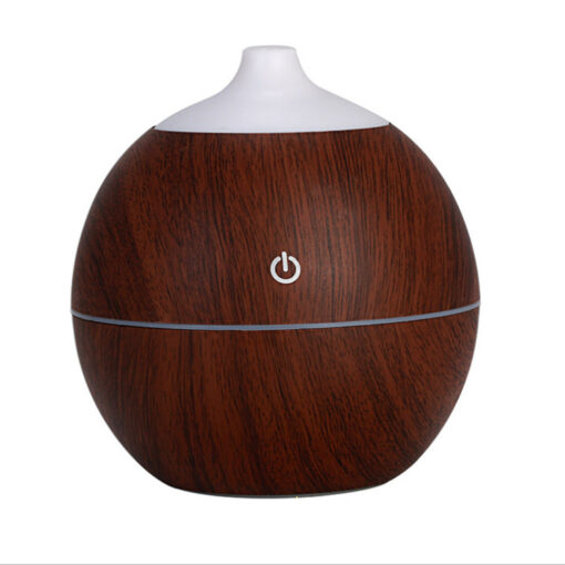 Wood Grain Mini LED Light Aromatherapy Humidifier - Image 4