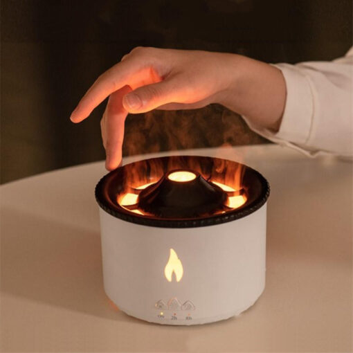 Ultrasonic Essential Oil Flame Aromatherapy Humidifier