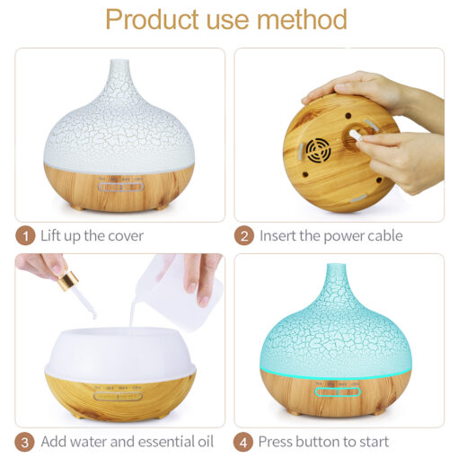 Ultrasonic Essential Oil Diffuser Aromatherapy Humidifier