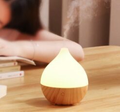 Wood Grain Night Light Aroma Diffuser Humidifier