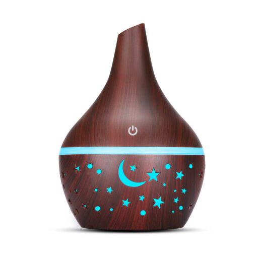 Wood Grain Small Hollow Aromatherapy Humidifier - Image 7