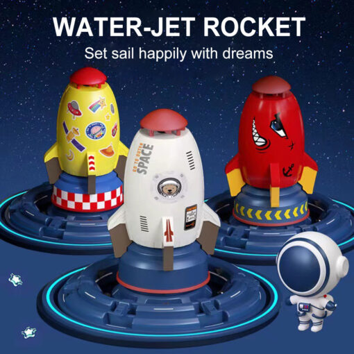 Outdoor Rocket Water Pressure Launcher Sprinkler Toy