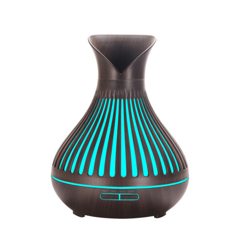 Wood Grain Hollow Vase Aroma Diffuser Humidifier - Image 4