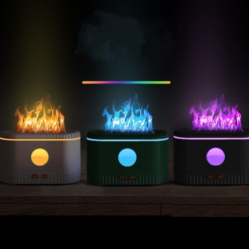 Simulated Flame Aromatherapy Atmosphere Humidifier