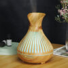 Wood Grain Hollow Vase Aroma Diffuser Humidifier