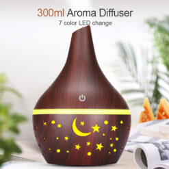 Wood Grain Small Hollow Aromatherapy Humidifier