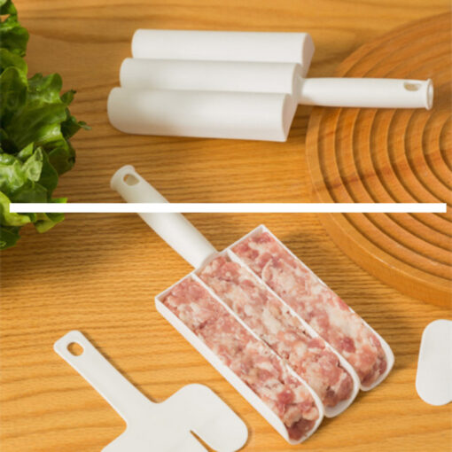 Creative Long Handle Kitchen Triple Meatball Maker