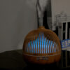 Ultrasonic Birdcage Wood Grain Aromatherapy Humidifier. The cool humidifier will make you relaxed and help to improve breathing and sleeping,