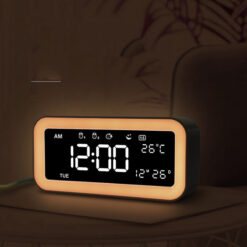 Multifunctional LED Light Multicolored Alarm Clock