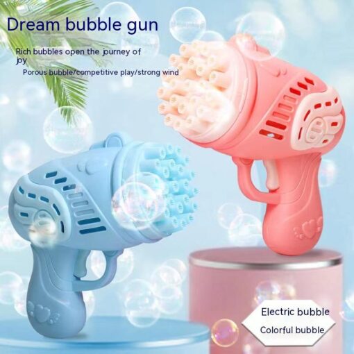 Automatic Gatling Bubble Blower Maker Machine Toys
